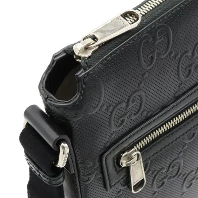 Pre-owned Gucci Ophidia Black Leather Shoulder Bag ()