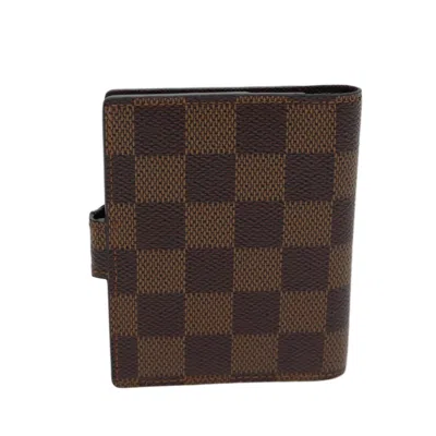 Pre-owned Louis Vuitton Agenda Brown Canvas Wallet  ()