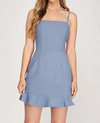 She + Sky Pink Sleeveless Tube Top Dress In Pink
