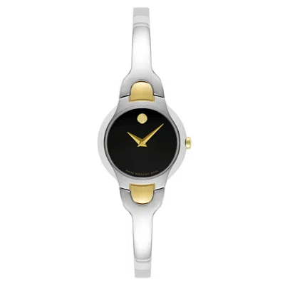 Shop Movado Women's Kara 24mm Quartz Watch In Black