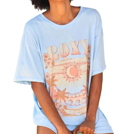 Shop Roxy Star Chart Xbfc T-shirt In Bel Air Blue In Multi