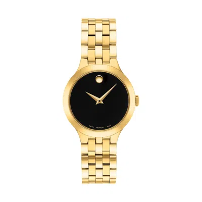 Shop Movado Women's Veturi 28mm Quartz Watch In Black