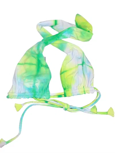 Martha Rey Loretta Top In Green Madness In Multi