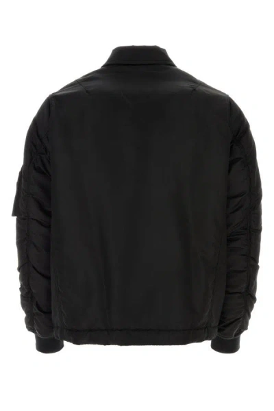 Shop Alexander Mcqueen Man Black Nylon Jacket