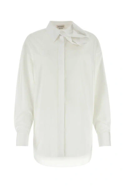 Shop Alexander Mcqueen Woman Camicia In White