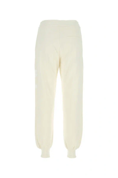 Alexander Mcqueen Graffiti Print Cotton Joggers In White