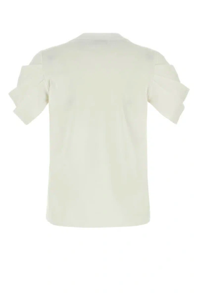 Shop Alexander Mcqueen Woman White Cotton T-shirt