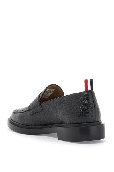 Shop Thom Browne Leather Loafers Men In Black