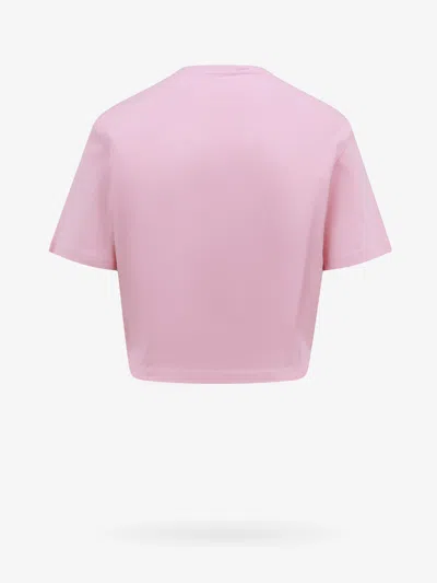 Shop Versace Woman T-shirt Woman Pink T-shirts