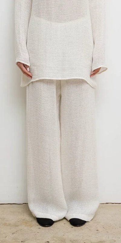 Leset Stella Wide Leg Sequin Linen Pant