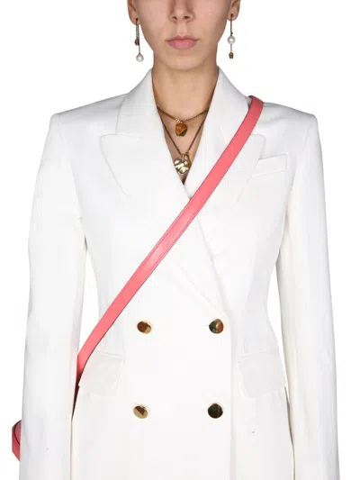 Shop Alexander Mcqueen Double-breasted Jacket In White