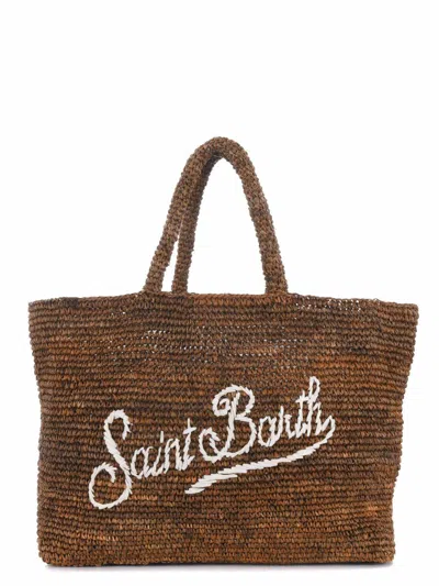 Shop Mc2 Saint Barth Shopping Bag In Brown