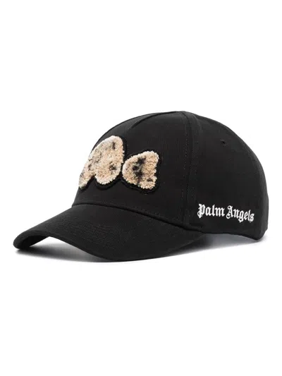 Shop Palm Angels Bear Spray Hat Accessories In Black