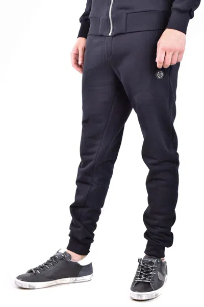 Philipp Plein Logo-patch Drawstring Track Pants In Black