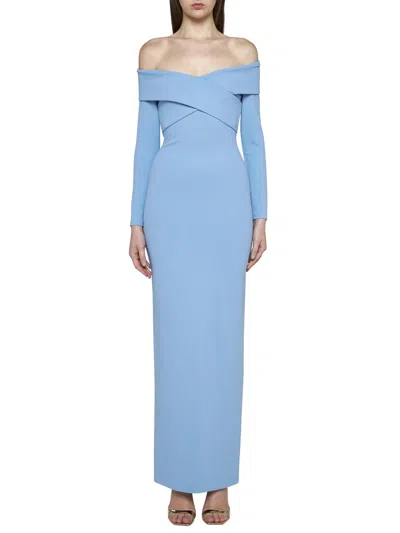 Shop Solace London Dresses In Bluebell
