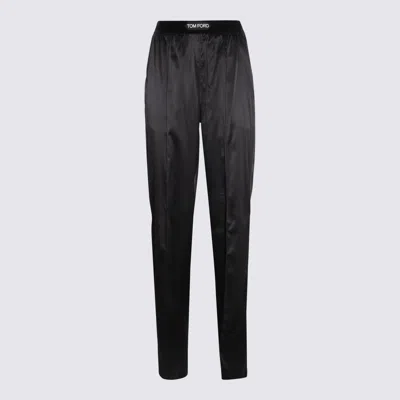 Shop Tom Ford Black Silk Pants