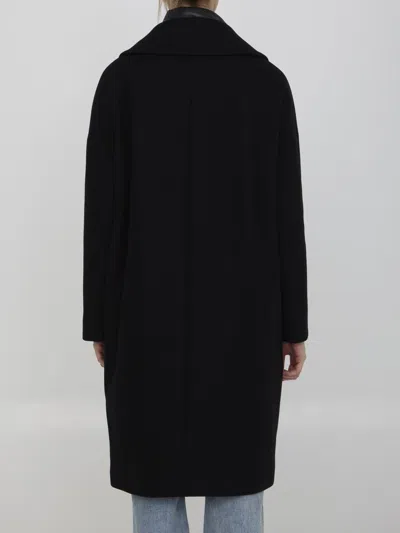 Herno Wool Coat In Black