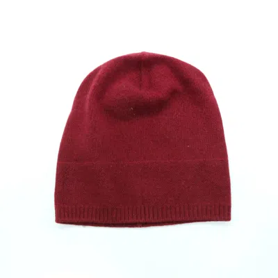 Shop Portolano Cashmere Slouchy Hat In Red