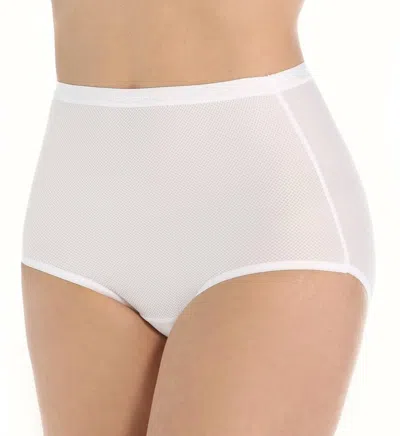 Exofficio Give-n-go Full Cut Brief Panty In White In White