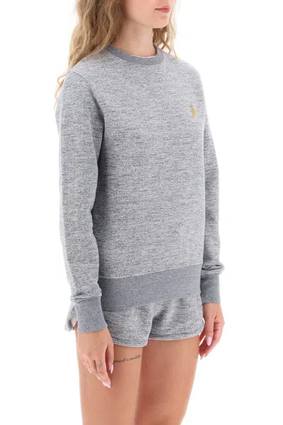 Shop Golden Goose Athena Sweatshirt With Gold Star In Multi