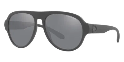 Shop Armani Exchange Men's 58mm Matte Dark Green Sunglasses In Multi