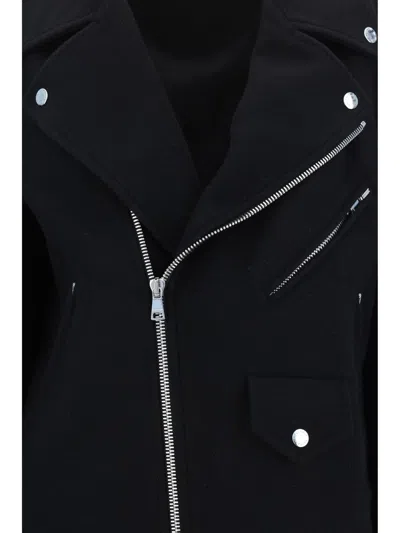 Shop Balmain Coats In 0pa Noir