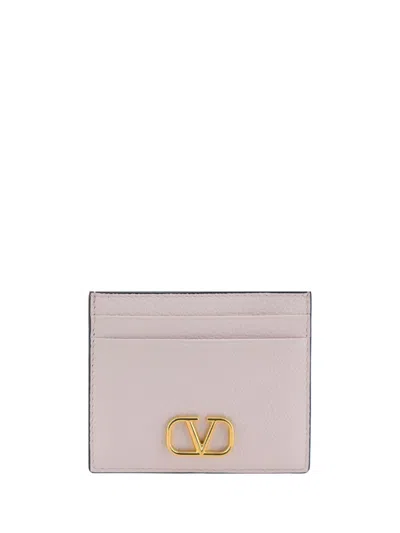 Shop Valentino Garavani Wallets In Mauve Morn