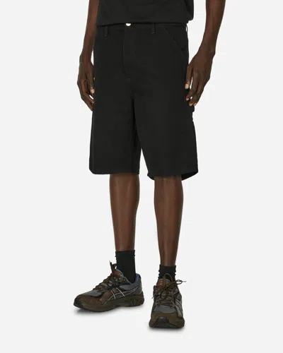 Carhartt Regular Waist Relaxed Fit Single Knee Shorts In Black