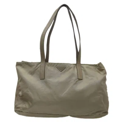 Shop Prada Tessuto Synthetic Tote Bag () In Green