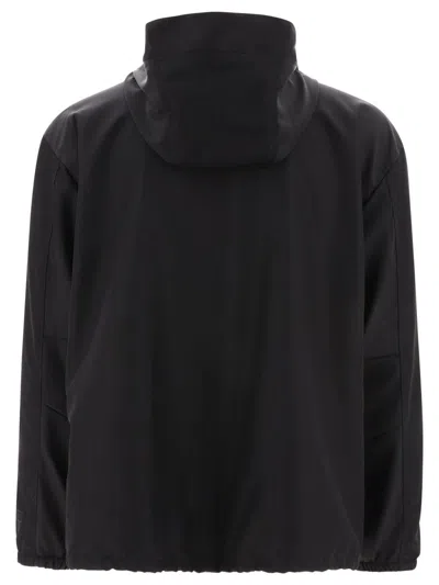 Givenchy Black 4g Windbreaker With Stand-up Collar In Black