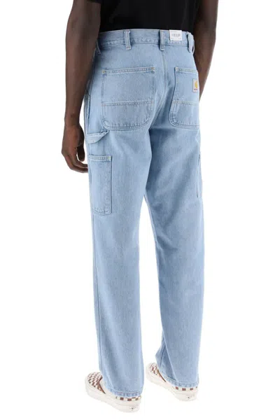 Shop Carhartt Loose Fit Single Knee Jeans In Blue