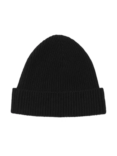 Shop Burberry Unisex Ribbed Cashmere Beanie In Black