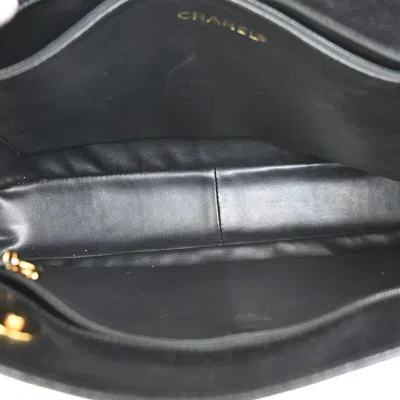 Pre-owned Chanel Logo Cc Black Leather Shoulder Bag ()