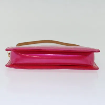 Pre-owned Louis Vuitton Pochette Accessoire Pink Leather Clutch Bag ()