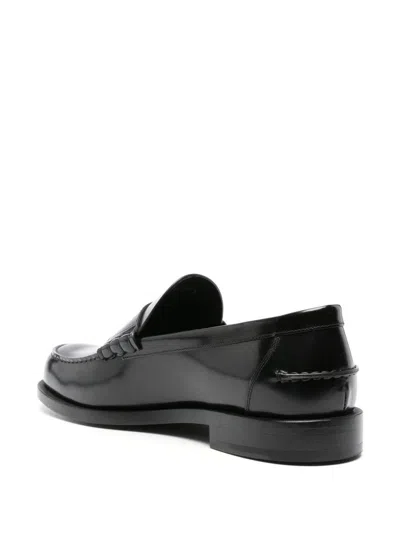 Givenchy Classic Leather Mr. G Loafers In Black