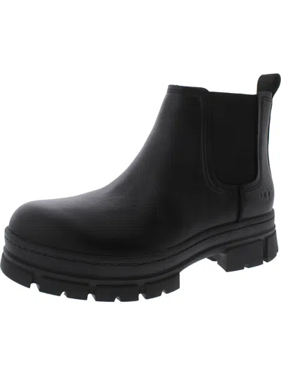 Ugg Ashton Chelsea Womens Leather Chelsea Boots In Black