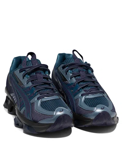 Shop Asics "us5-s Gel-quantum Kinetic" Sneaker In Navy