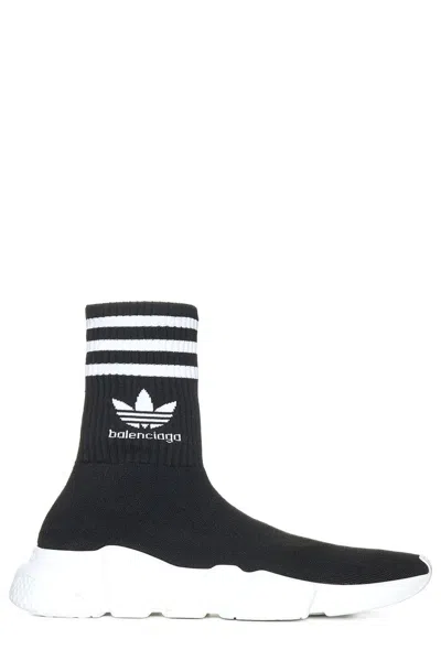 Shop Balenciaga Black 3d Technical Knit Sock Sneakers For Women