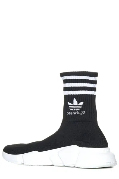 Shop Balenciaga Black 3d Technical Knit Sock Sneakers For Women