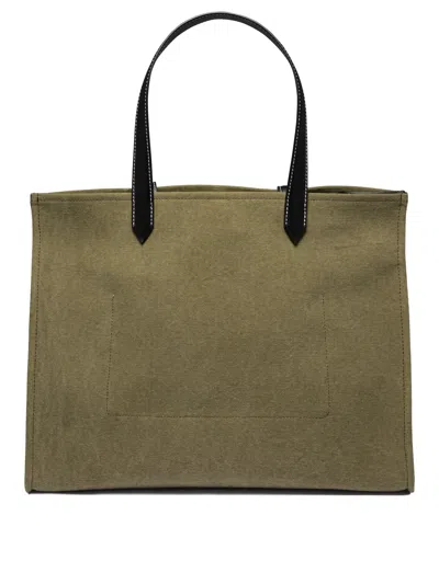 Shop Balmain "b-army" Tote Handbag Handbag In Green