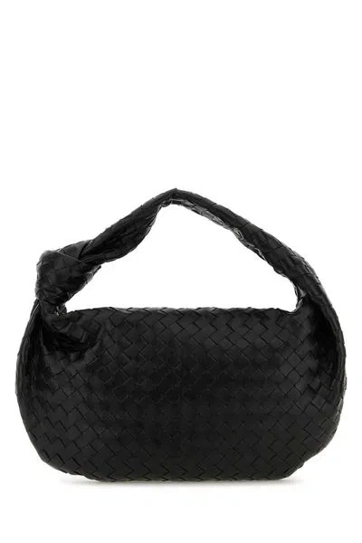 Shop Bottega Veneta Small Jodie Handbag In Black