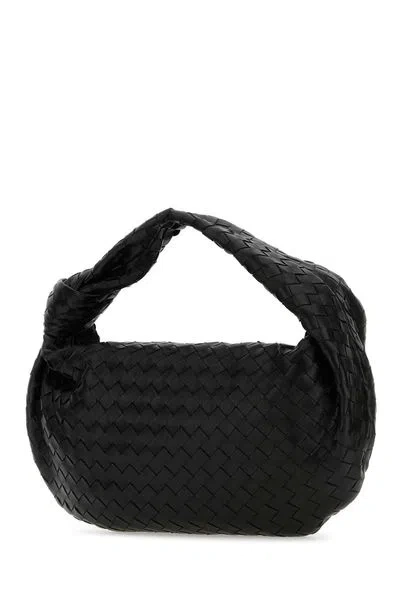 Shop Bottega Veneta Small Jodie Handbag In Black