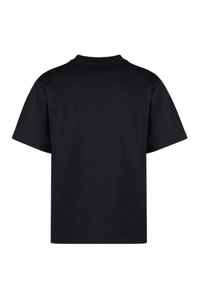 Shop Burberry Men's Fw24 Black T-shirt By