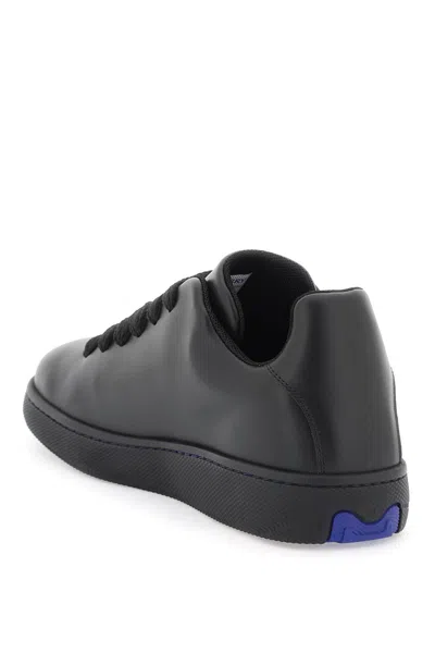 Shop Burberry Luxury Leather Sneaker Storage Box For Women In Black
