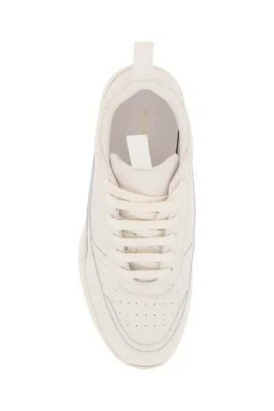 Shop Common Projects White Grained Leather Track 90 Sneakers For Women