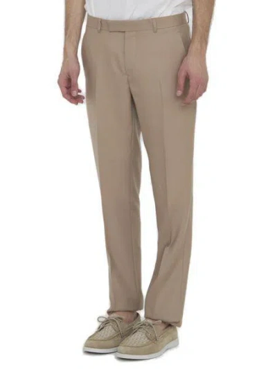 Shop Dior Icons Trousers In Tan