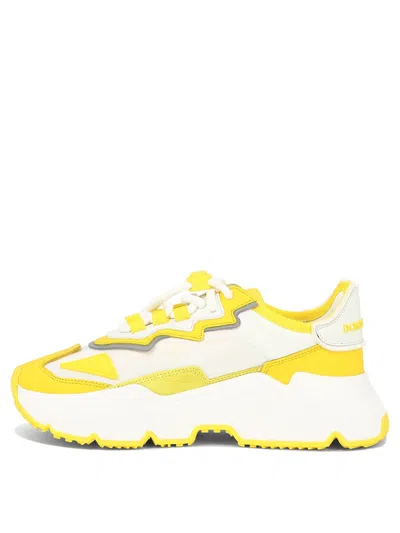 Shop Dolce & Gabbana Yellow Daymaster Sneaker For Women