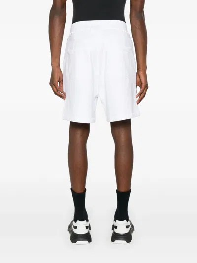 Shop Dsquared2 Icon Stamps Cotton Track Shorts In White