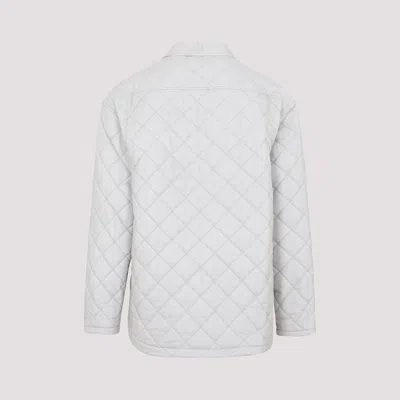 Shop Egonlab Quilted Shirt In Gray