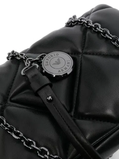 Shop Emporio Armani Quilted Shoulder Handbag In White